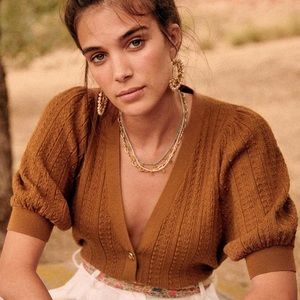 *SOLD* Sezane NWOT Gilet Lola Knit Top - Sweater